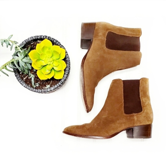 chestnut chelsea boots womens